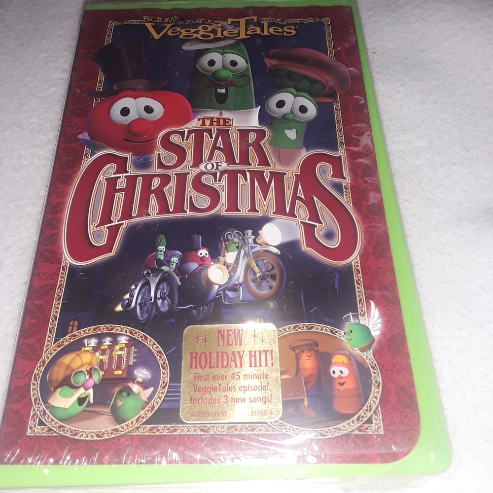 Veggie Tales The Star Of Christmas VHS Movie Tape Children's Family  New 2004